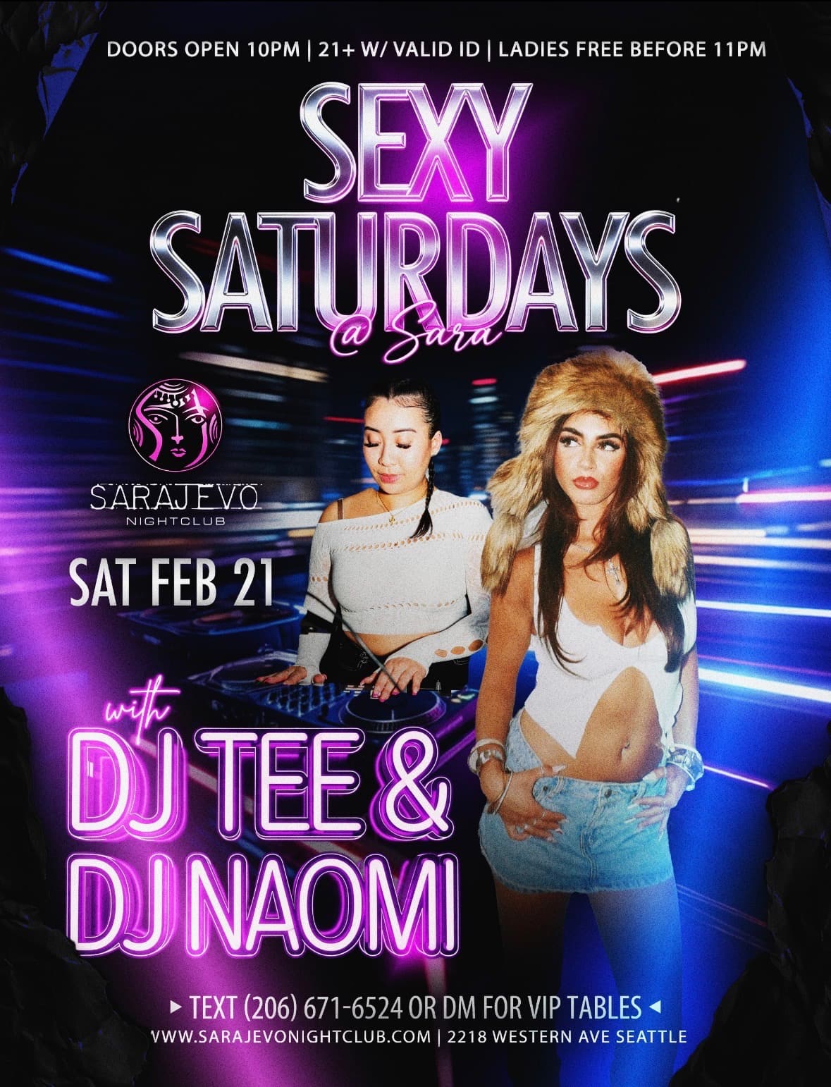 DJ set on Sexy Saturdays at Sarajevo Nightclub Seattle